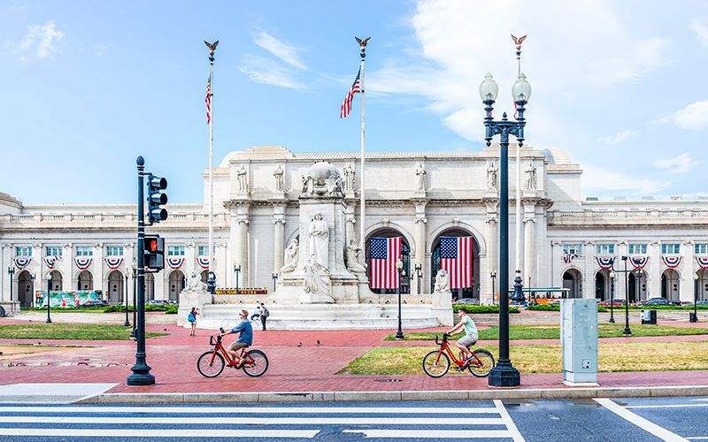 opplevelsene i Washington D.C. sykkel